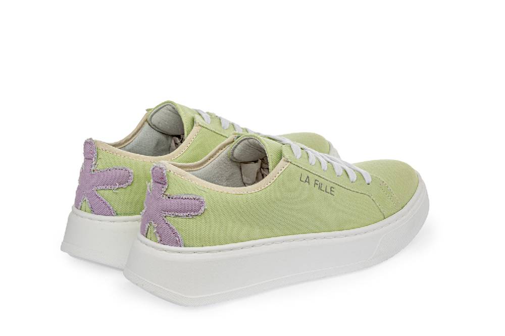 L.Pucci Sneakers P91222C Water Green-Lilac Nuovo