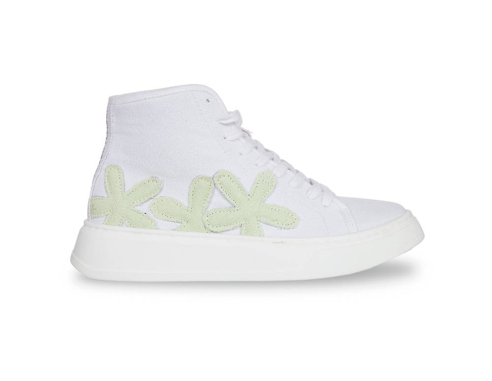 L.Pucci Basket P91223C White-Teal Promozione