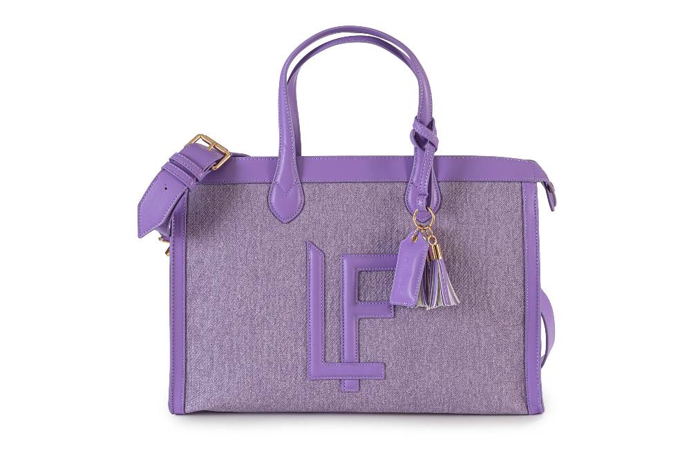 L.Pucci Maud Waxed Jeans Line Purple Moda