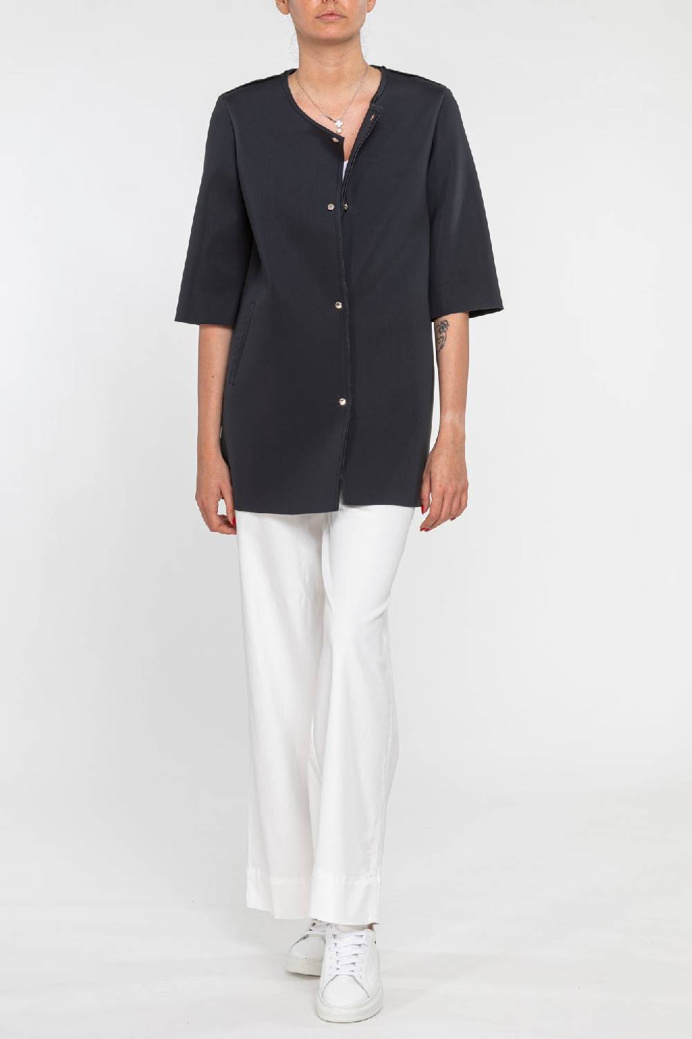 L.Pucci Paloma Tekno Fabric Black - Black Negozi Online