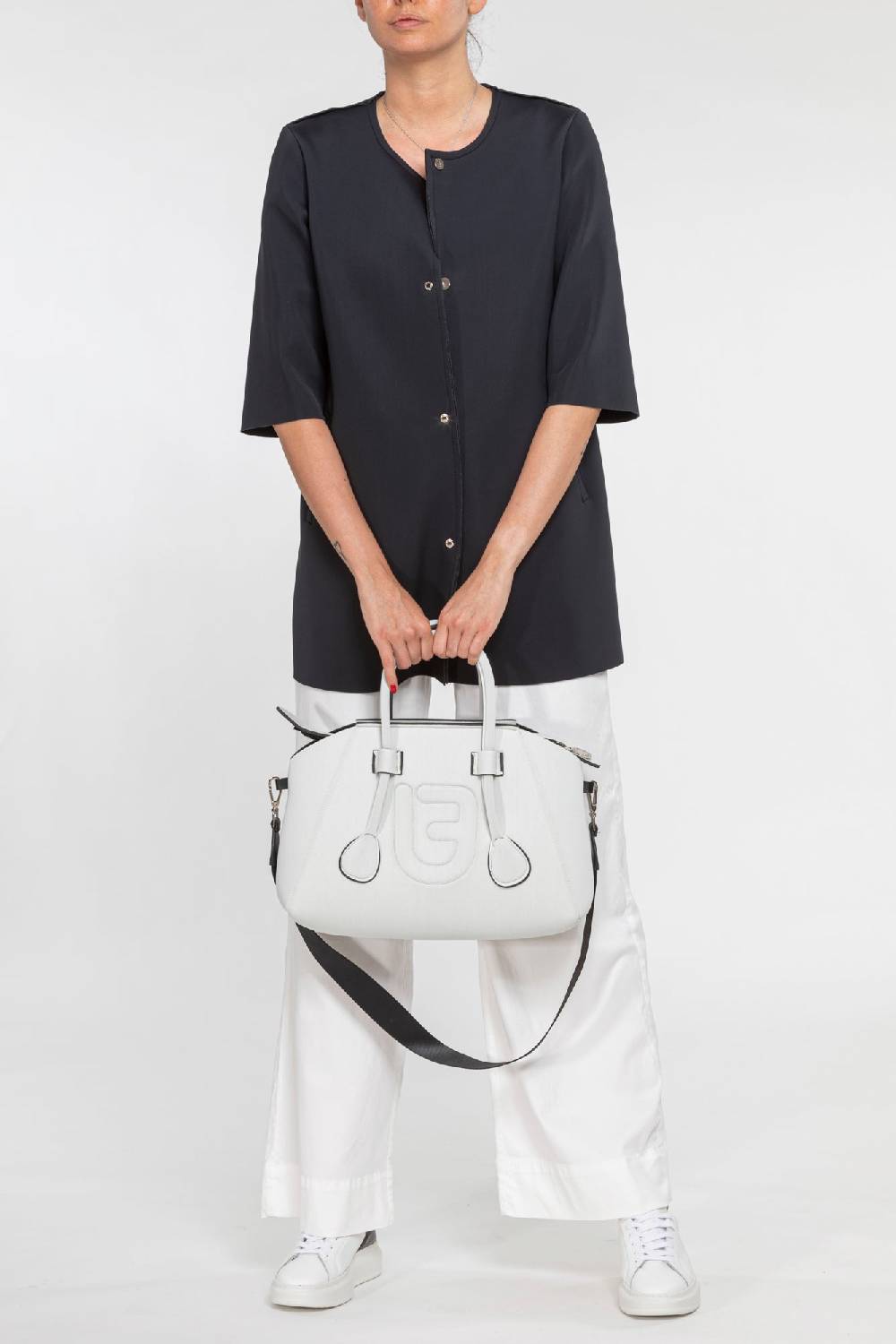 L.Pucci Paloma Tekno Fabric Black - Black Negozi Online