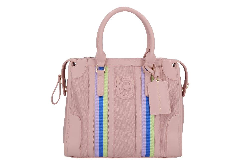 L.Pucci Asmara Stripes Canvas Pink In Vendita
