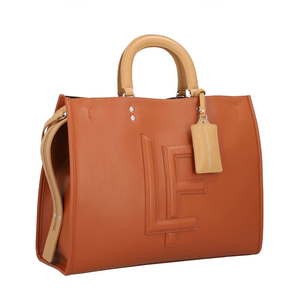 L.Pucci Keira Parisienne Hazelnut Leather In Linea