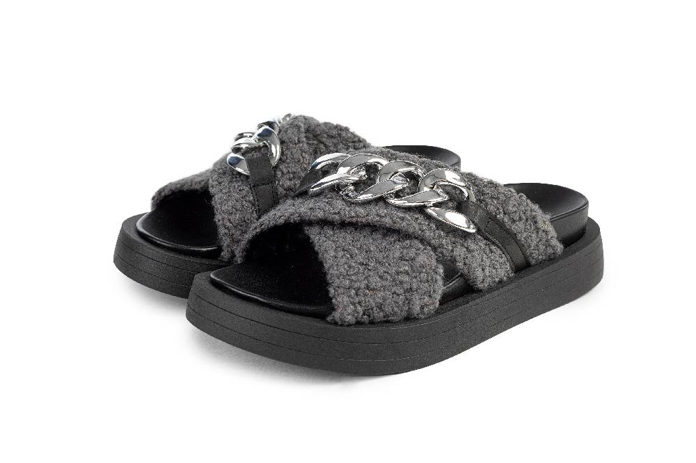 L.Pucci Slipper SA84028MS Grey Online