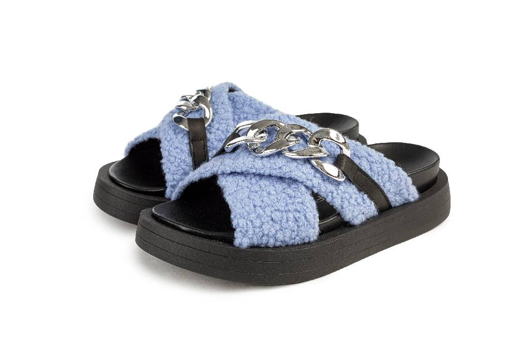 L.Pucci Slipper SA84028MS Light blue Outlet