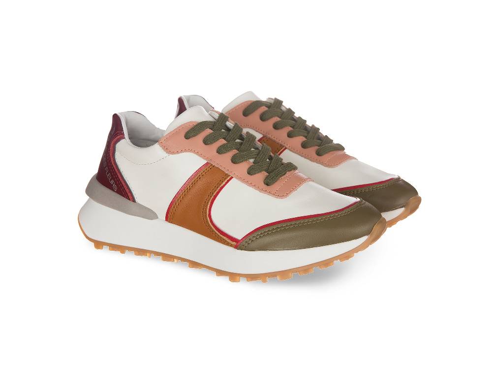 L.Pucci Missouri Leather White-Multi Spedizione gratuita