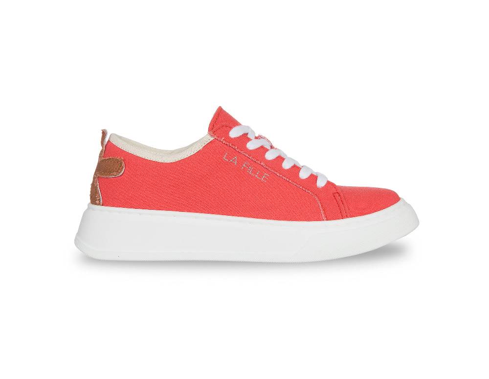 L.Pucci Sneakers P91222C Orange-Camel Vendite stagionali