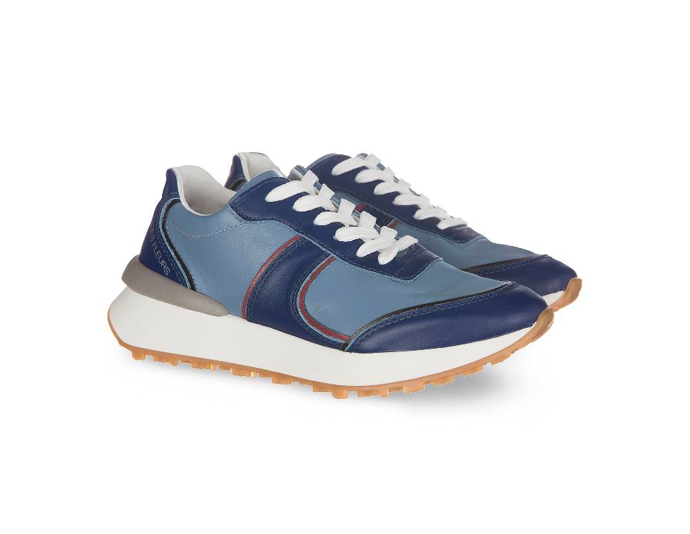 L.Pucci Missouri Blue Leather Lightning offer