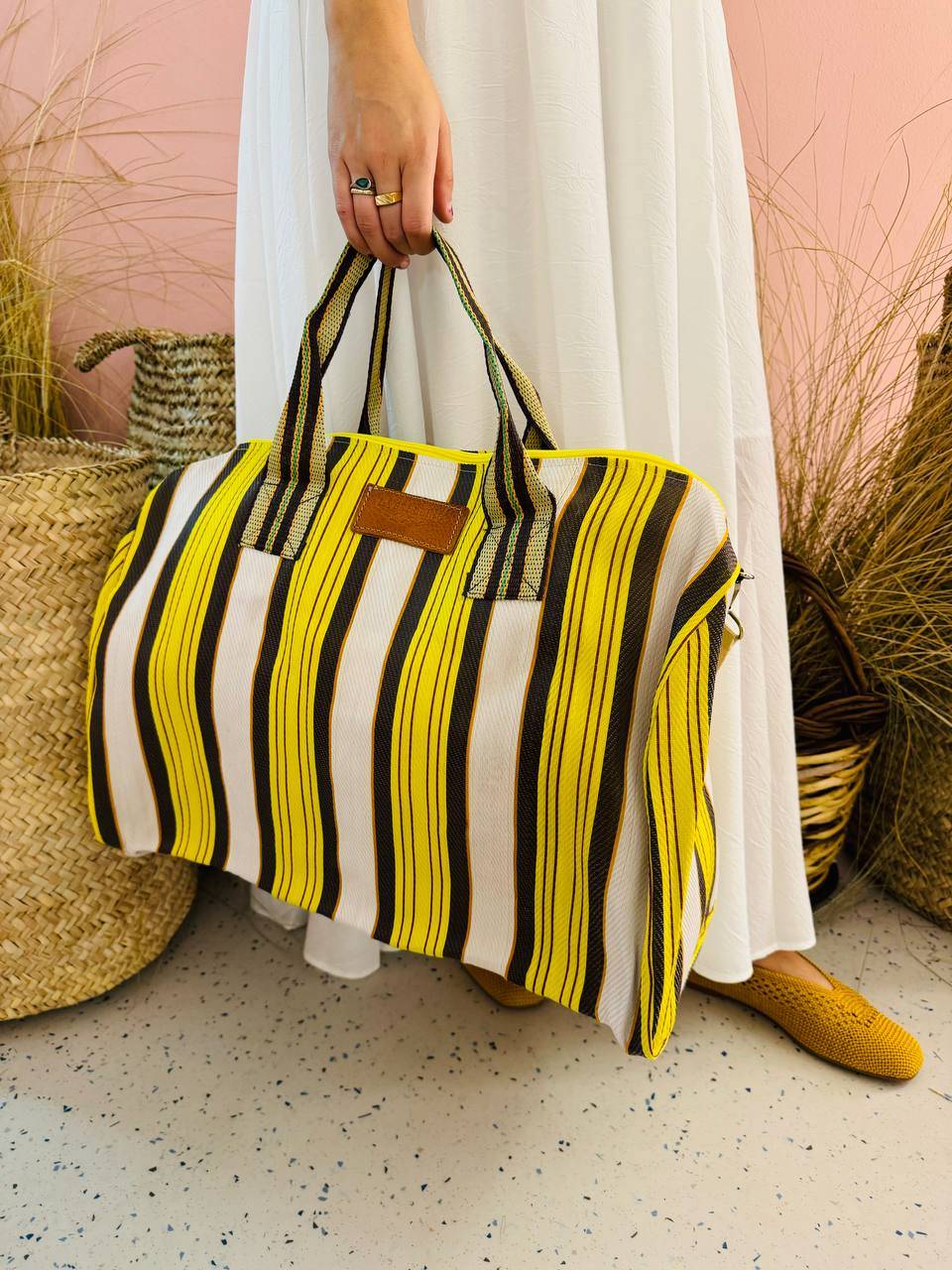 La Sellerie borsone TULUM giallo Nuovo