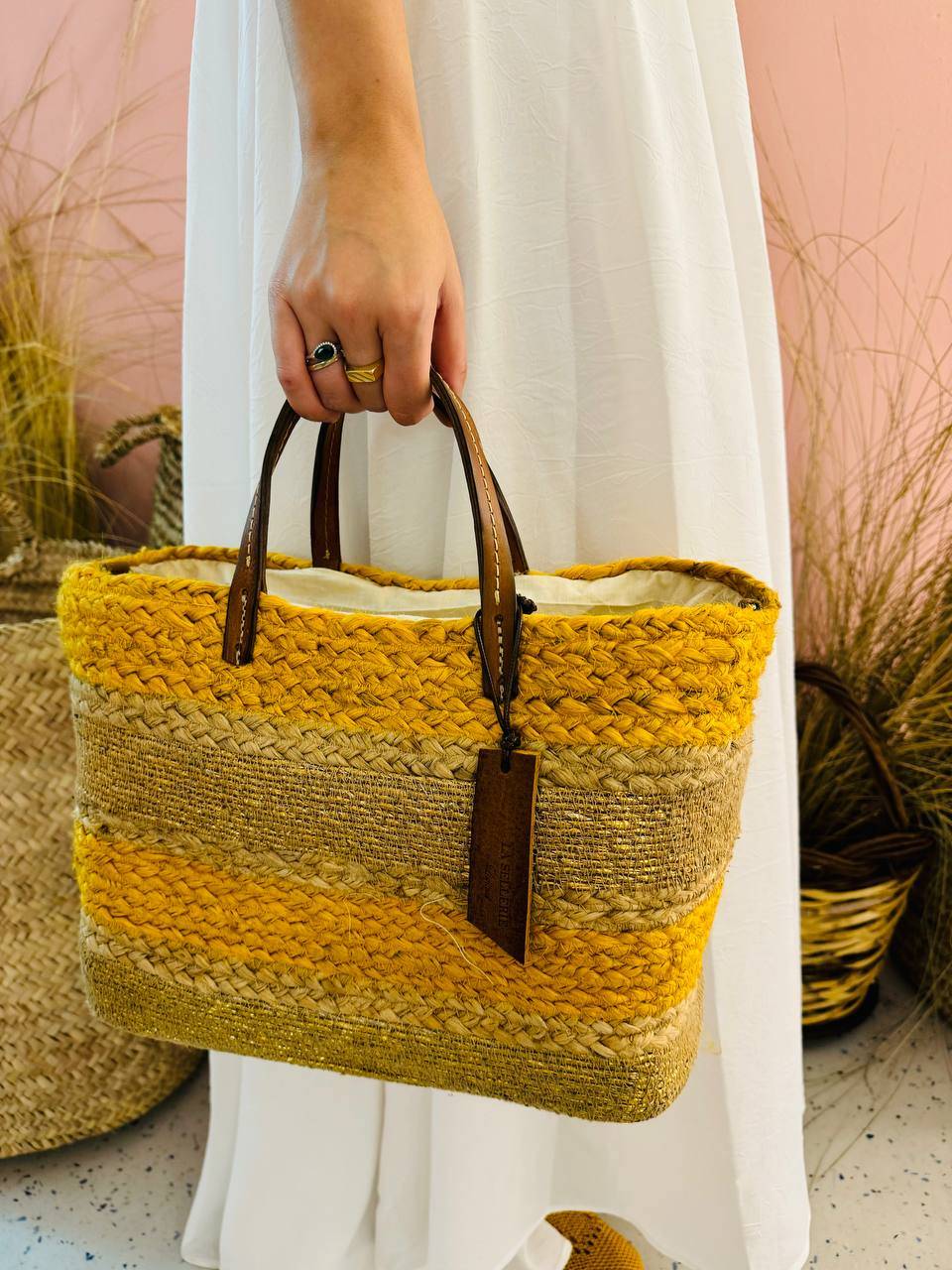 La Sellerie CONCETTA bag gialla Consegna Veloce