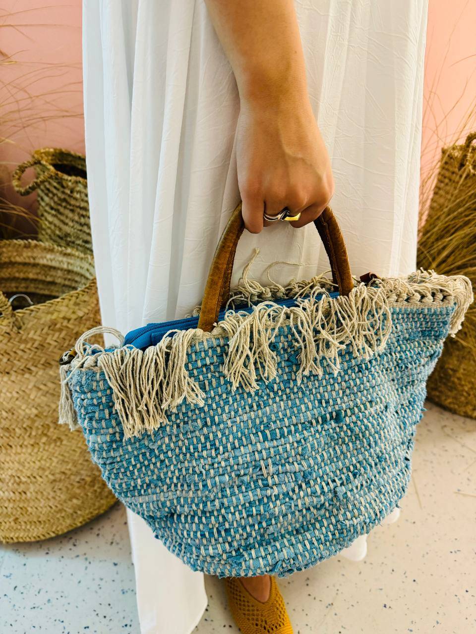 La Sellerie MASSERIA bag celeste Shopping Online