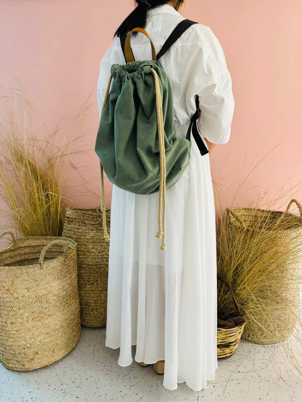 La Sellerie COUNTRY backpack green Presa