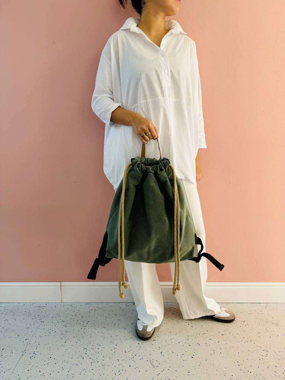 La Sellerie COUNTRY backpack green Presa