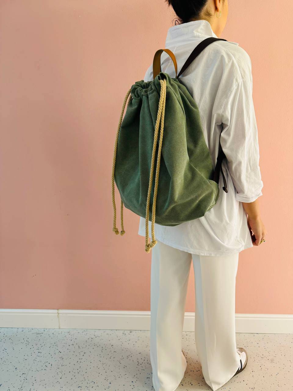 La Sellerie COUNTRY backpack green Presa