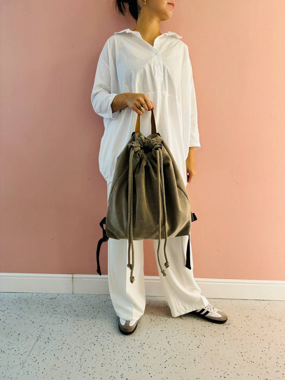 La Sellerie COUNTRY backpack beige Sconto