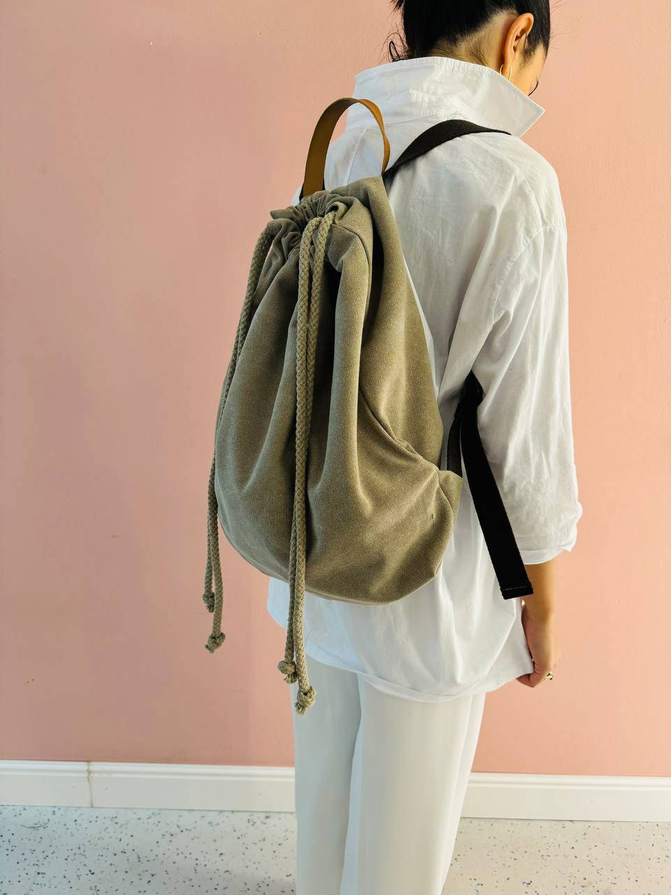 La Sellerie COUNTRY backpack beige Sconto
