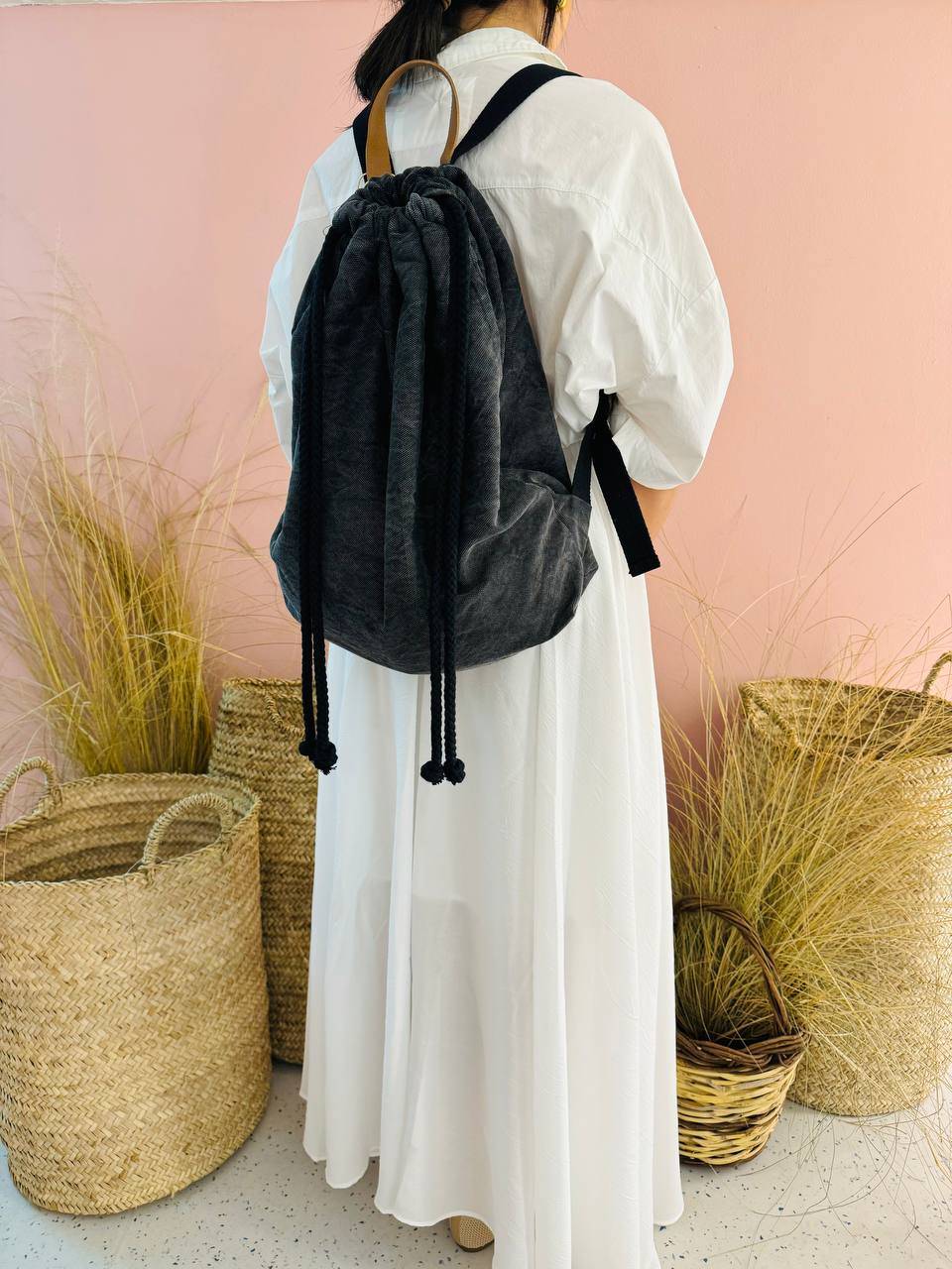 La Sellerie COUNTRY backpack grey Economico