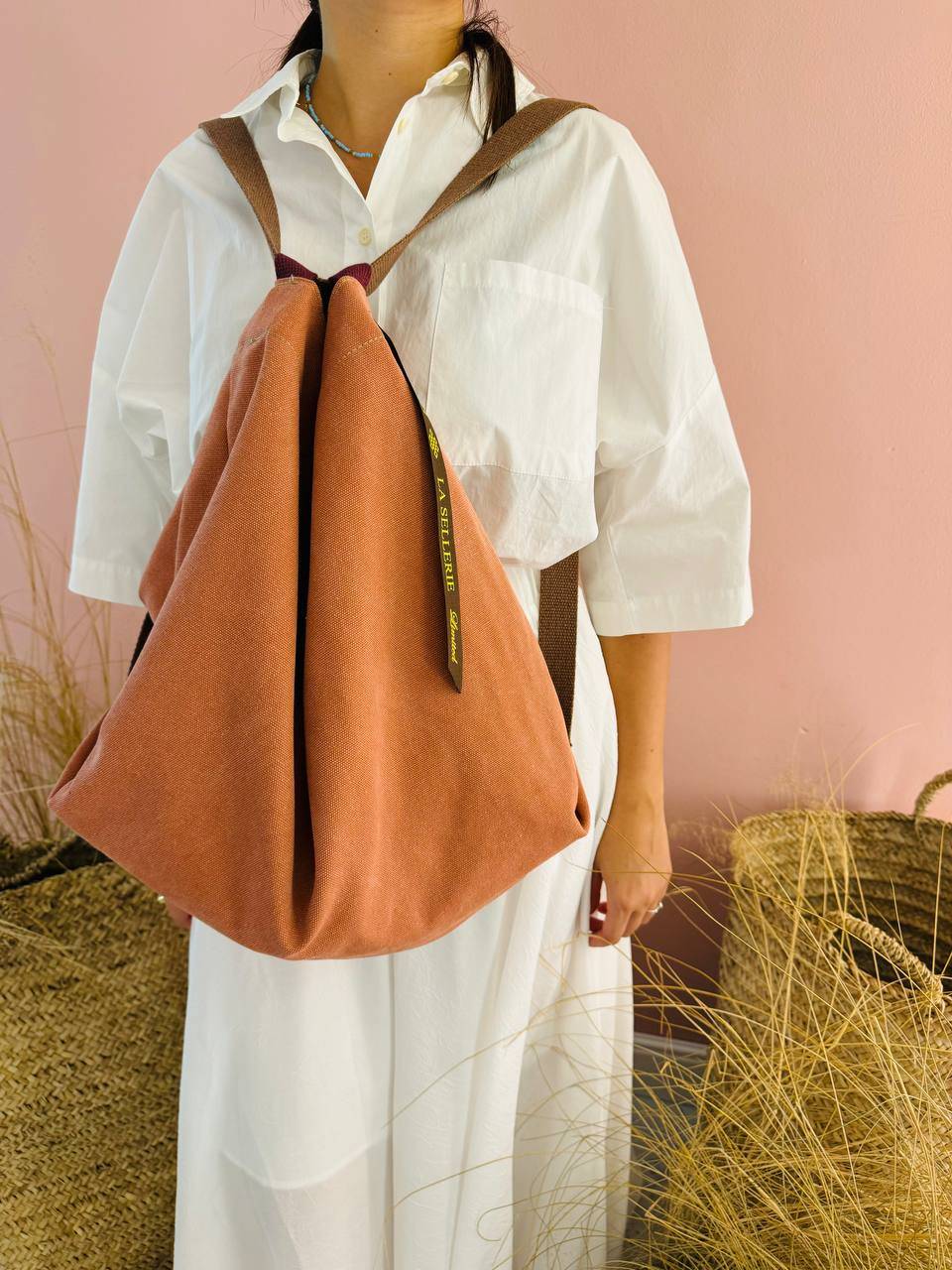 La Sellerie ZAINO POP tessuto Arancio Nuova