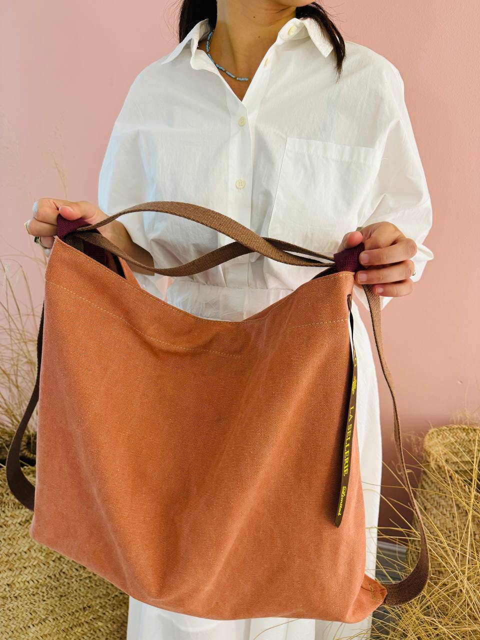La Sellerie ZAINO POP tessuto Arancio Nuova