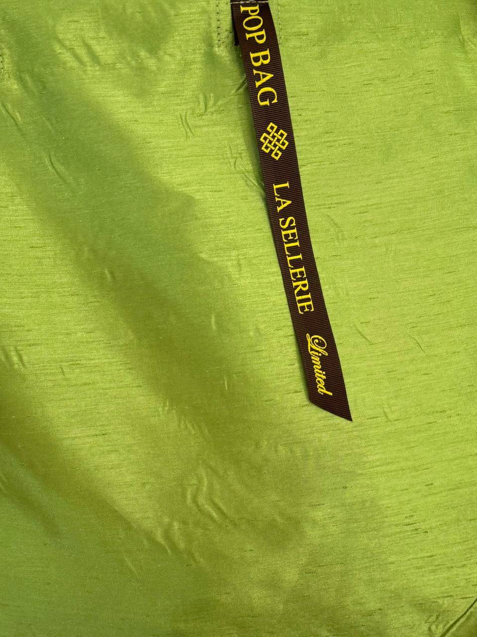La Sellerie POP BAG Shantung verde mela In Linea