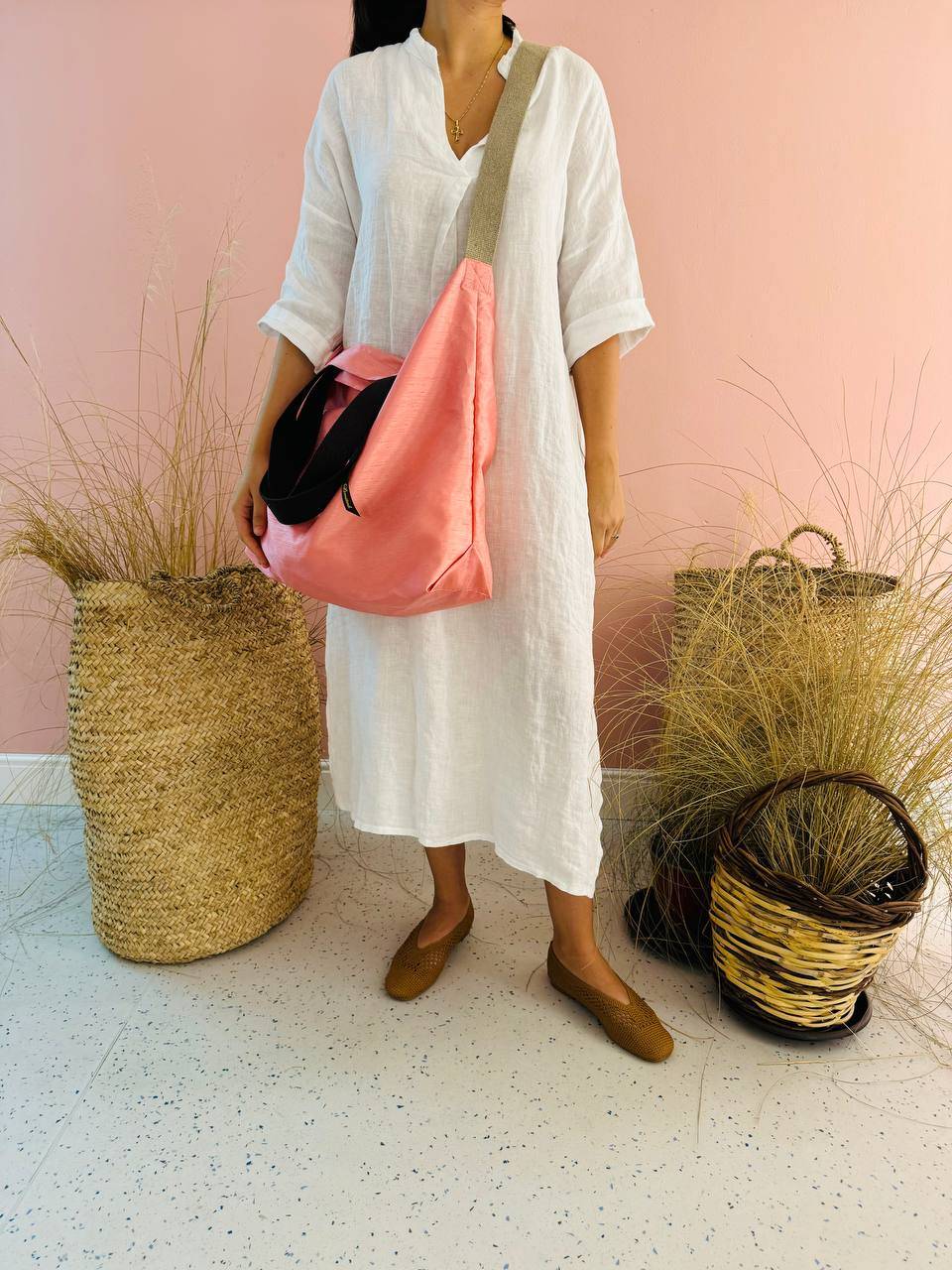 La Sellerie POP BAG Shantung rosa Nuovo