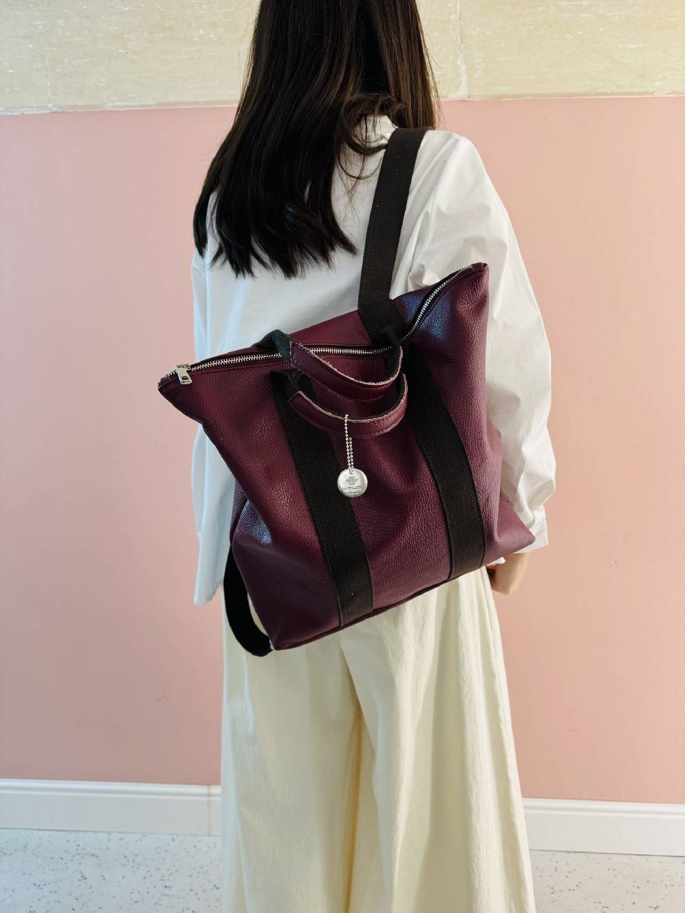 La Sellerie Zaino Borsa Milano PURPLE Spedizione Gratuita