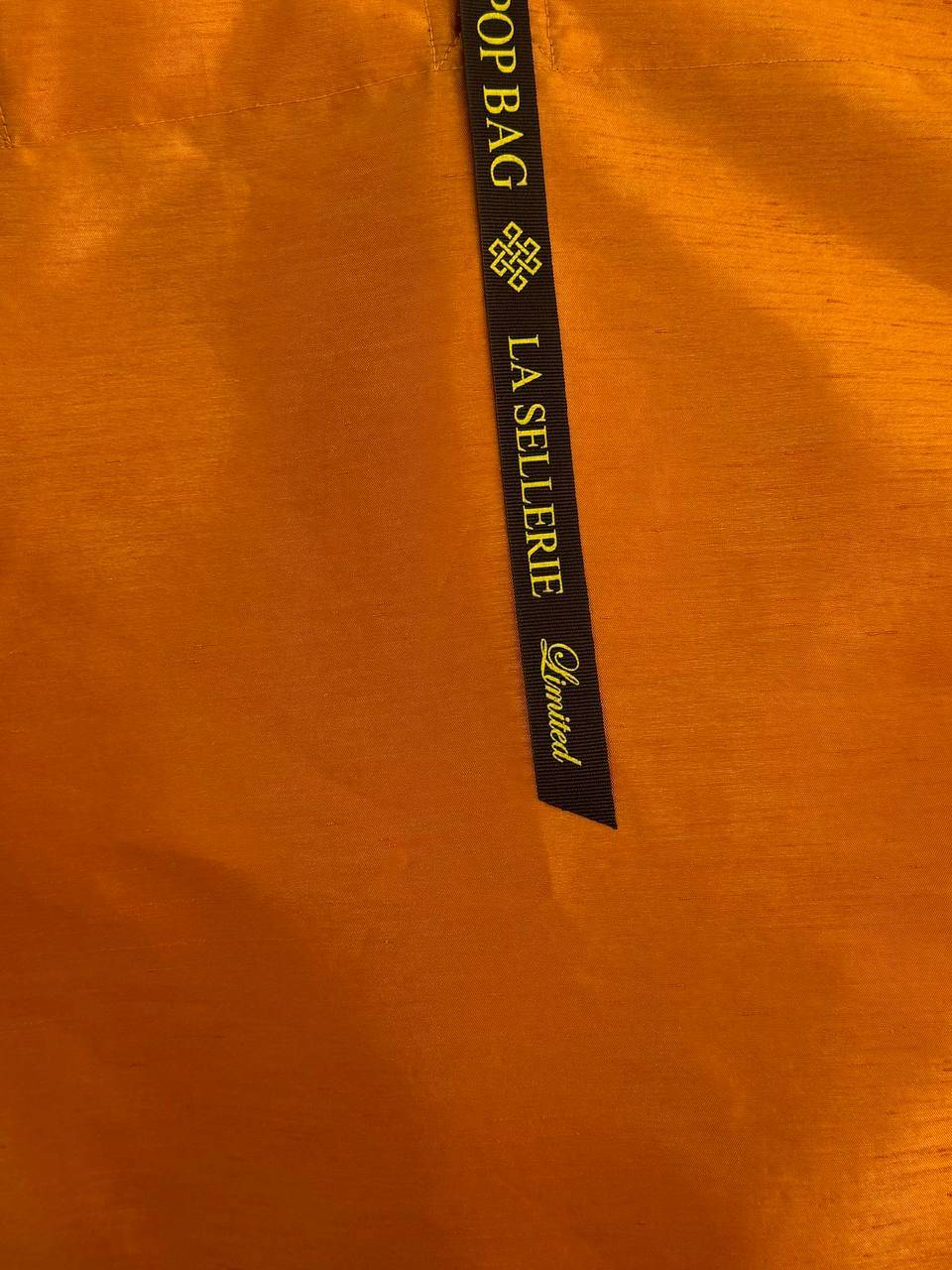 La Sellerie POP BAG Shantung arancio Pezzi Unici