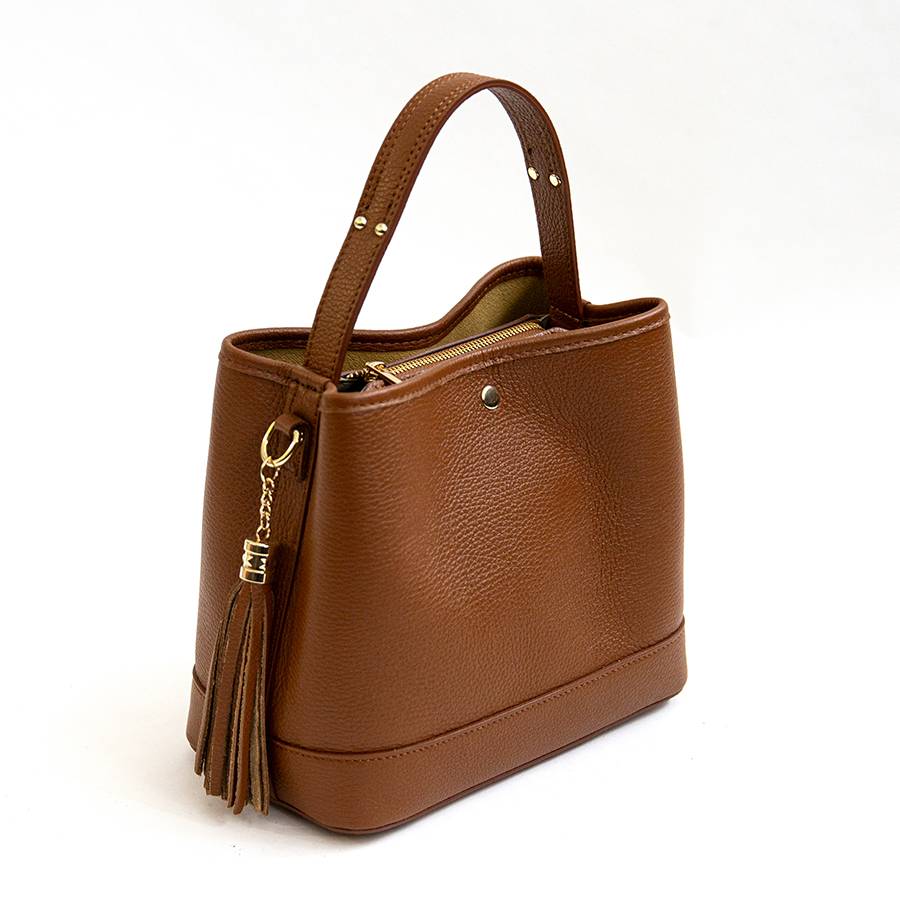 ﻿Laura Di Maggio CIPRO – Borsa in pelle cuoio In Linea