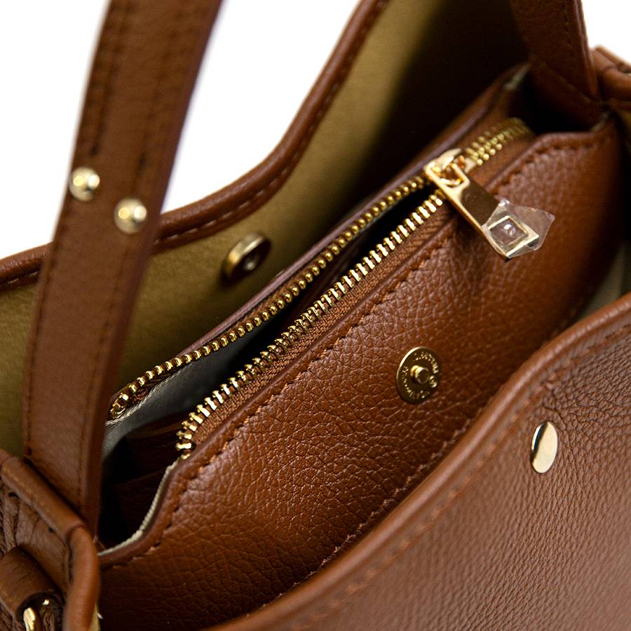 ﻿Laura Di Maggio CIPRO – Borsa in pelle cuoio In Linea