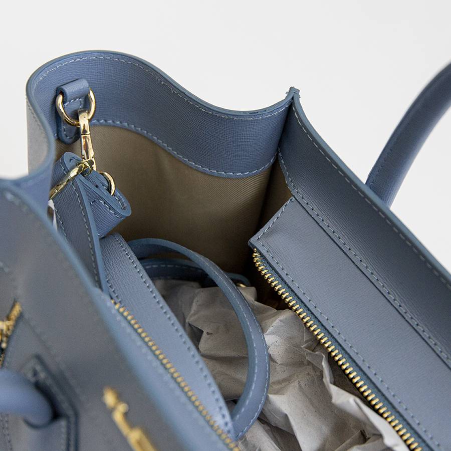 Laura Di Maggio ALIA – Borsa a trapezio in pelle saffiano avio Negozi Online