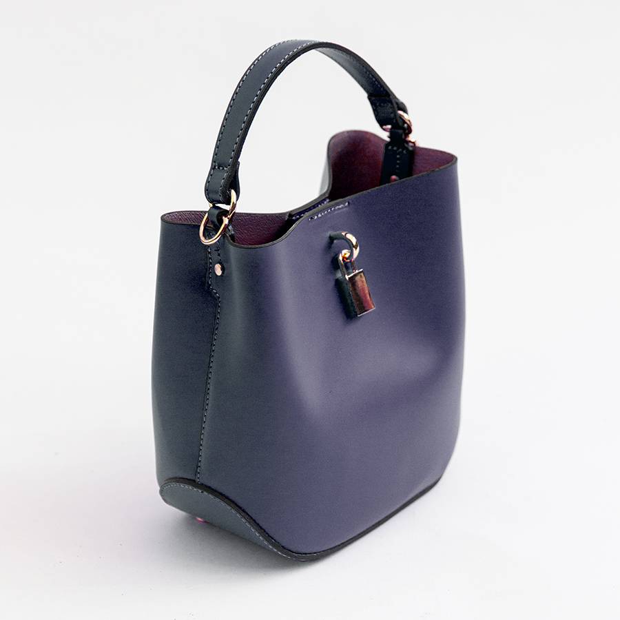 Laura Di Maggio WAVE – Borsa in pelle elegant blu notte Sottocosto
