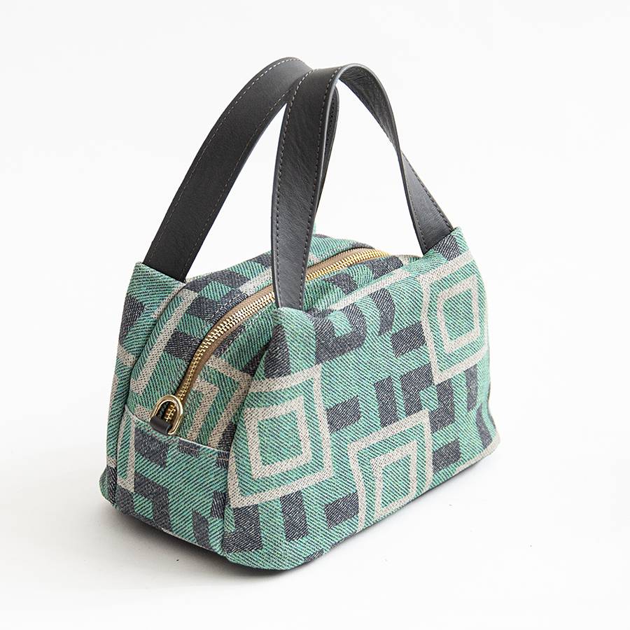 Laura Di Maggio FANTASY – Bauletto in camoscio stampato tiffany Sconto