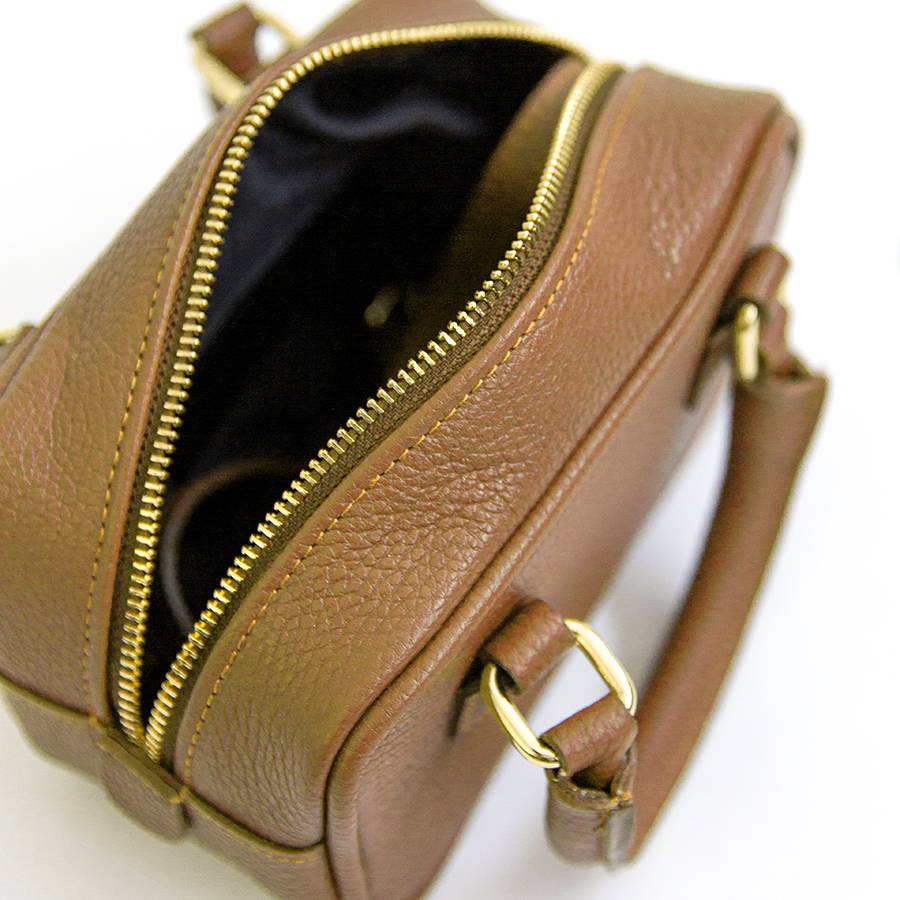 Laura Di Maggio NENA – Miny bauletto in pelle cuoio Online