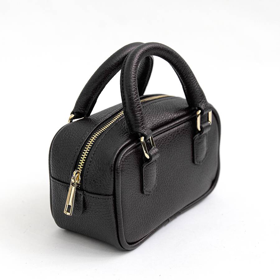 Laura Di Maggio NENA – Miny bauletto in pelle nero Outlet