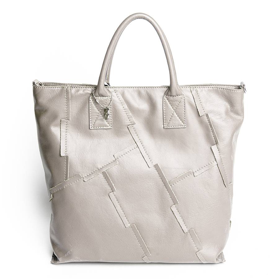 Laura Di Maggio UMA – Tote bag in pelle nappa tortora Offerte