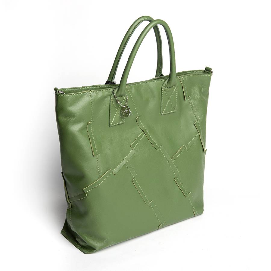 Laura Di Maggio UMA – Tote bag in pelle nappa verde aloe Hotsell