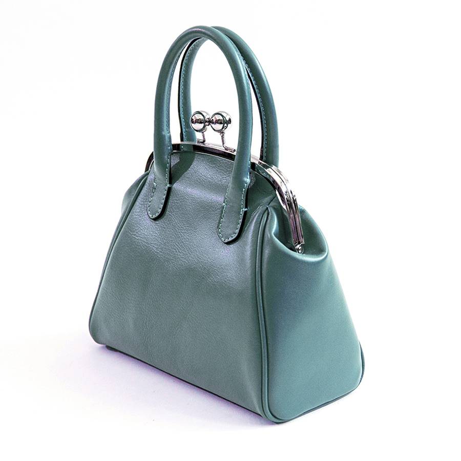 Laura Di Maggio NONNA – Borsa a clutch in nappa avio Qualità
