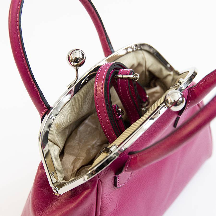 Laura Di Maggio NONNA – Borsa a clutch in nappa fuxia Promozione