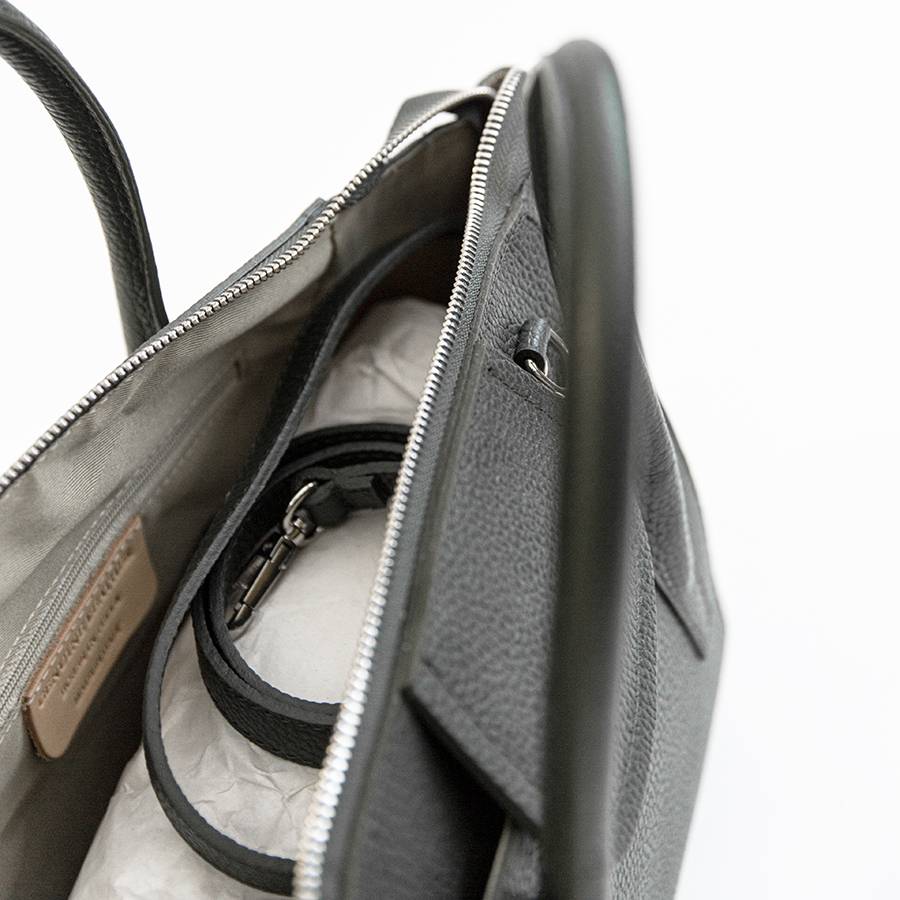 Laura Di Maggio AMELIE – bauletto in pelle dollaro grigio Spedizione Gratuita
