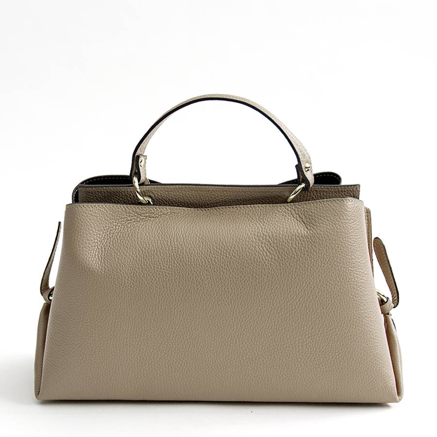 Laura Di Maggio ALEXA – borsa strutturata in pelle dollaro taupe Soddisfazione Garantita
