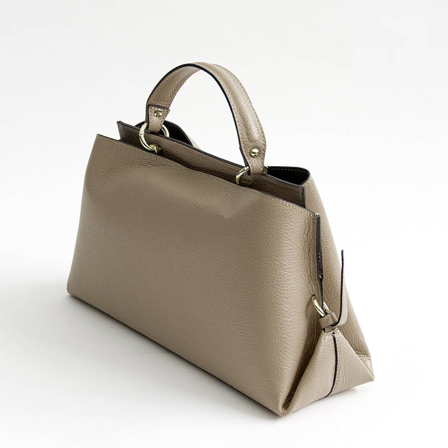 Laura Di Maggio ALEXA – borsa strutturata in pelle dollaro taupe Soddisfazione Garantita