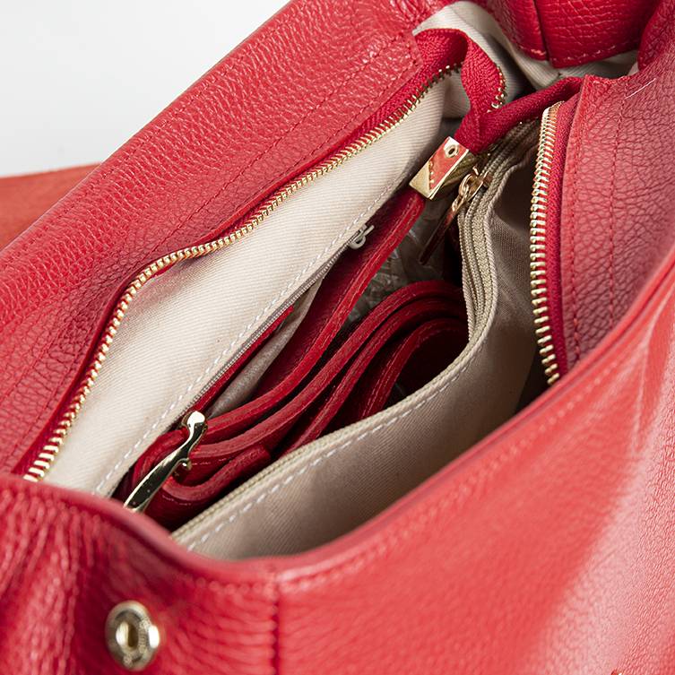 Laura Di Maggio BROOKE – Postina in pelle dollaro rosso Prezzo Ridotto