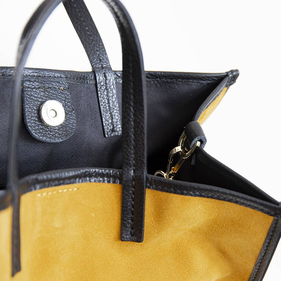 Laura Di Maggio ISABELLA – Shopper in pelle camoscio senape Offerta