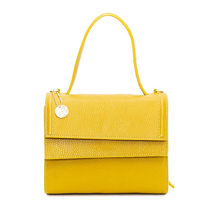 Laura Di Maggio LISBONA – piccola borsa classica gialla In Vendita