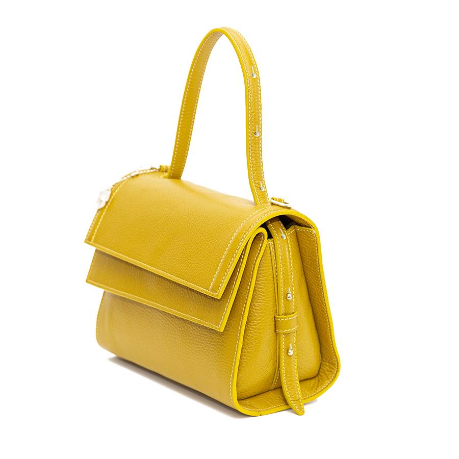 Laura Di Maggio LISBONA – piccola borsa classica gialla In Vendita