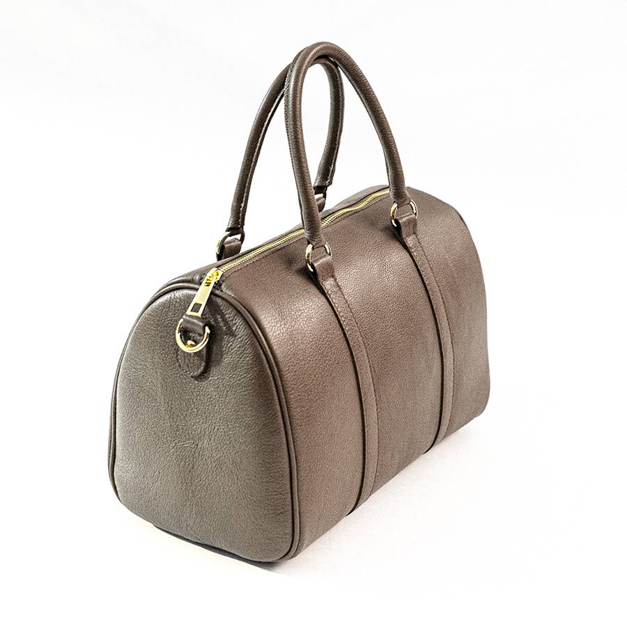 Laura Di Maggio BUBBLE – Bauletto in pelle dollaro taupe Saldi