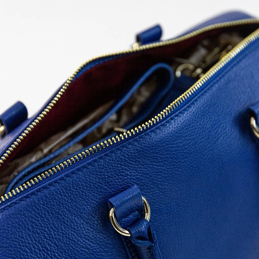 Laura Di Maggio BUBBLE – Bauletto in pelle dollaro blu Offerte