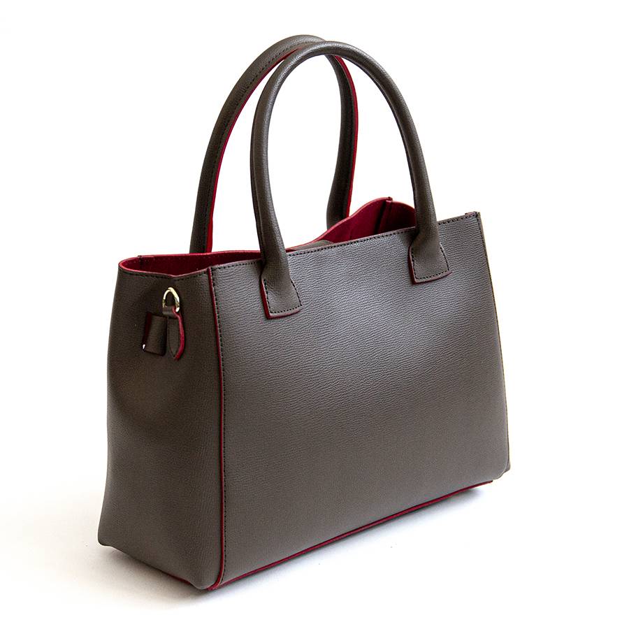 Laura Di Maggio IRINA – Tote in pelle testa di moro e interno rosso Hotsell