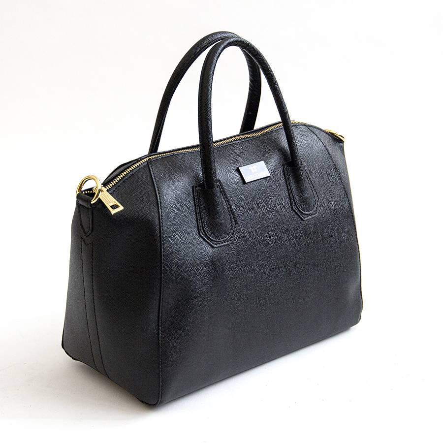 Laura Di Maggio ZAIRA BIG – baulettone in palmellato nero 2025
