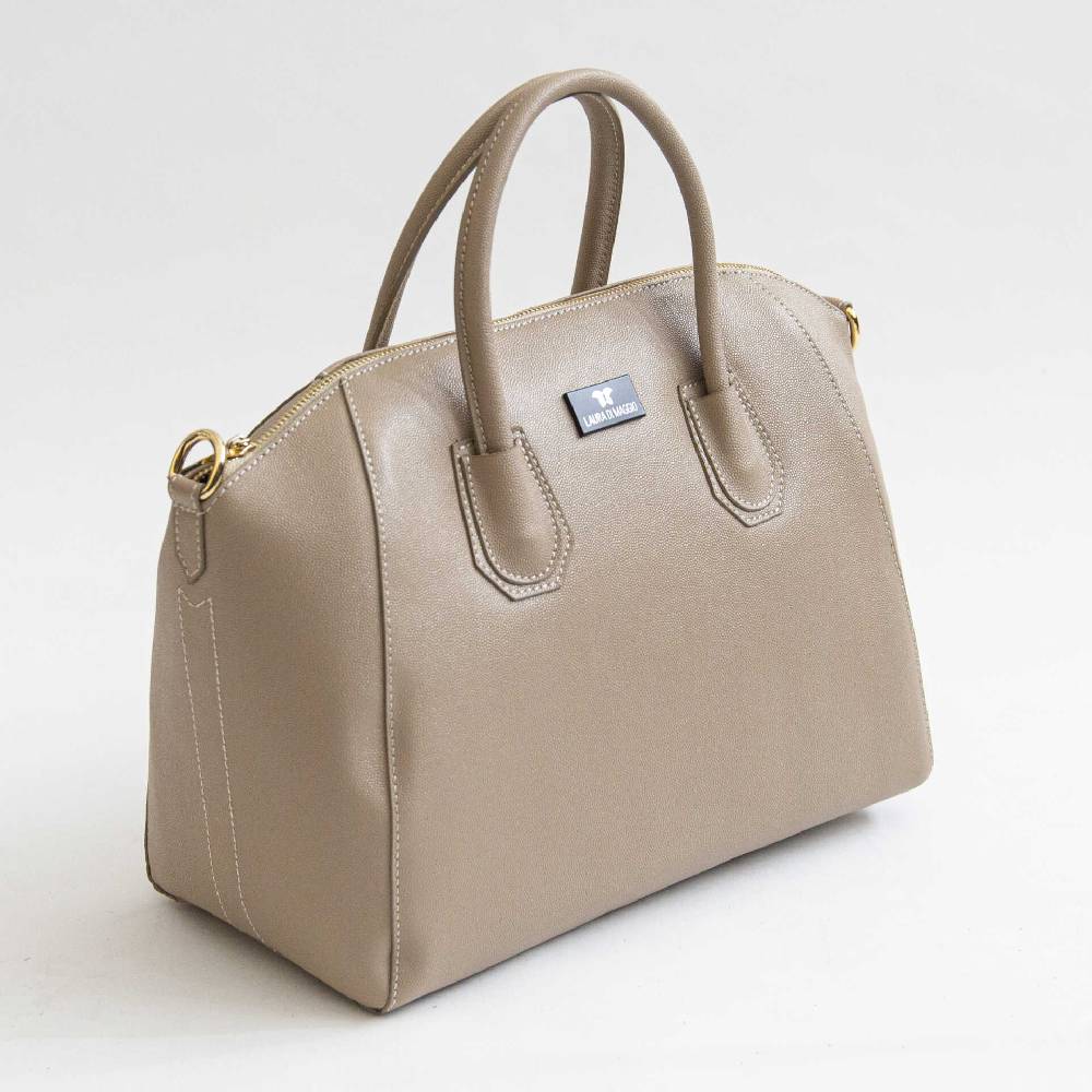 Laura Di Maggio ZAIRA BIG – baulettone in palmellato beige Italy